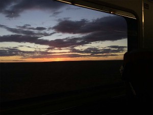 View from the cabin of the Australian outback